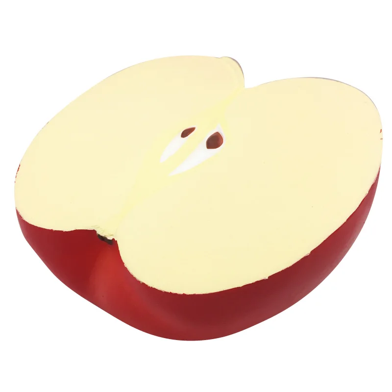 red apple 40 см гигантский Радужный банан Kawaii мягкий медленно поднимающийся Jumbo Squeeze игрушки Огромные Фрукты Ароматические телефонные ремни декор дропшиппинг - Цвет: red apple