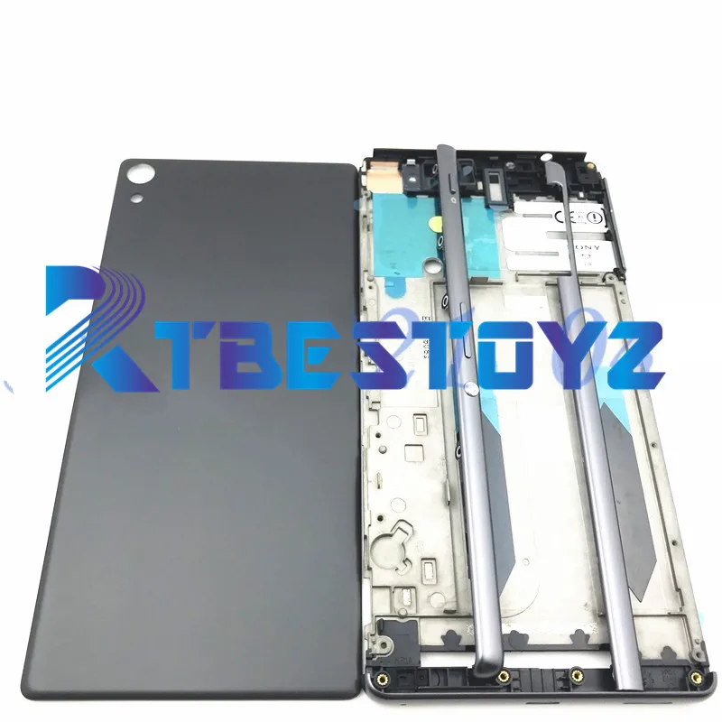 Full Housing Middle Front Frame Bezel For Sony Xperia XA Ultra C6 F3215 F3216 F3212+ Side Rail Stripe with Buttons | Мобильные