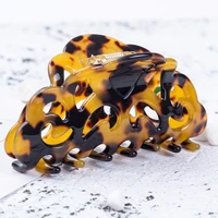 9cm long hollow out hair claws headwear tortoise shell color hair accessories for women and girls