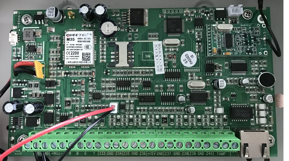 Фокус промышленный FC-7640 проводной ABS RJ45 TCP IP умный дом сигнализация TCP IP GSM охранная домашняя сигнализация с наружной цилиндрической камерой