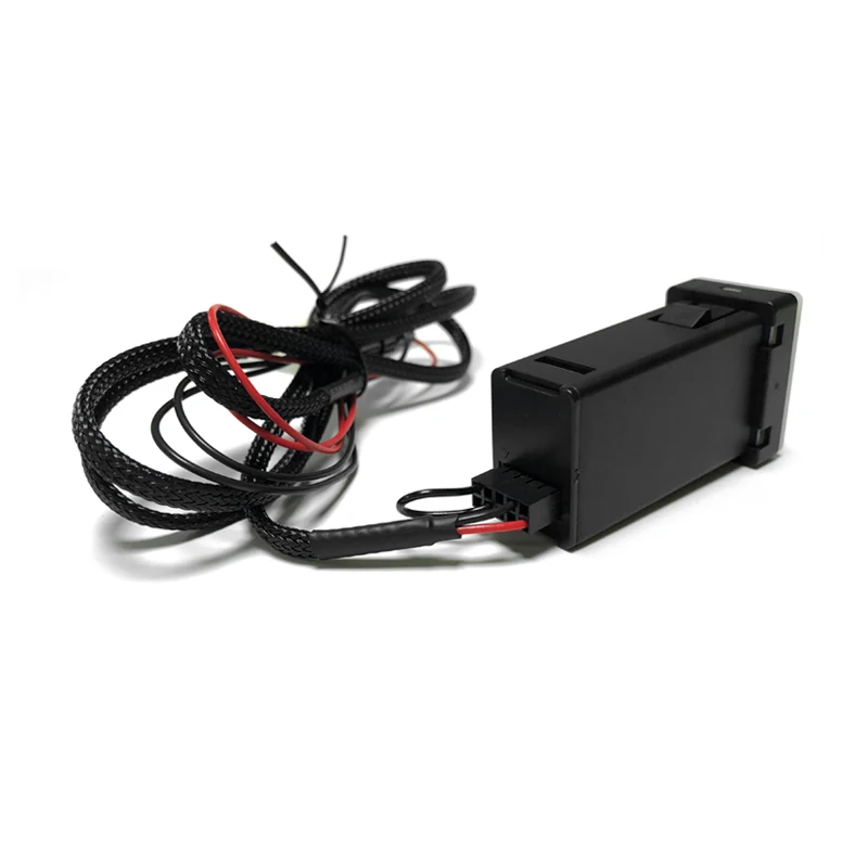 Автомобильный синий светодиодный адаптер с двумя портами usb для быстрой зарядки телефона Toyota Camry Yaris Highlander Corolla Vios eiz Prado RAV4