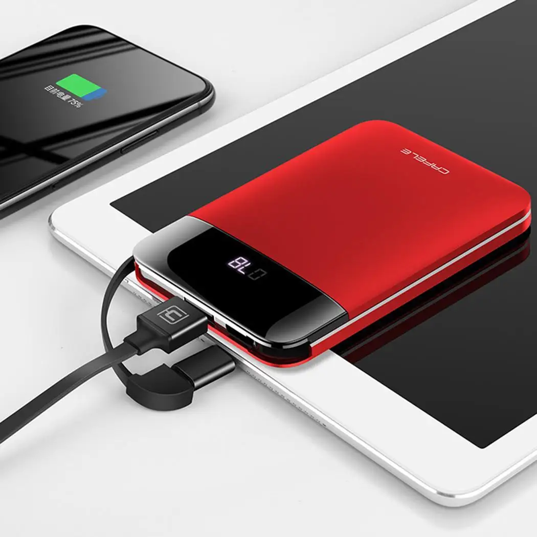 Внешний аккумулятор для xiaomi mi iPhone мобильное зарядное устройство мини внешний 5200