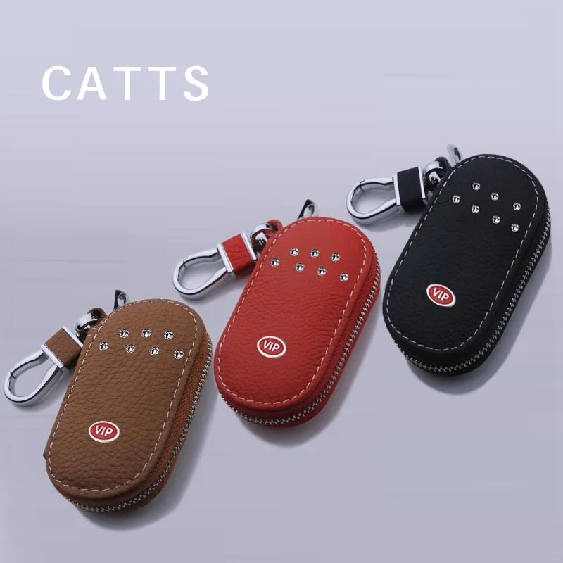 Чехол для ключей автомобиля CATTS из натуральной кожи Audi Mercedes peugeot Toyota Vw Skoda Bmw hyundai