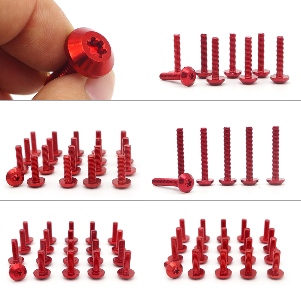 Универсальные мотоциклетные болты гайки M4/M6 обтекатель комплект крышка для kawasaki