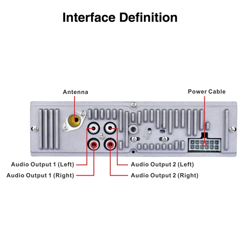 Автомобильный MP3 плеер Автомобильная Sd Карта Reader Usb с Bluetooth Fm тюнером Aux в