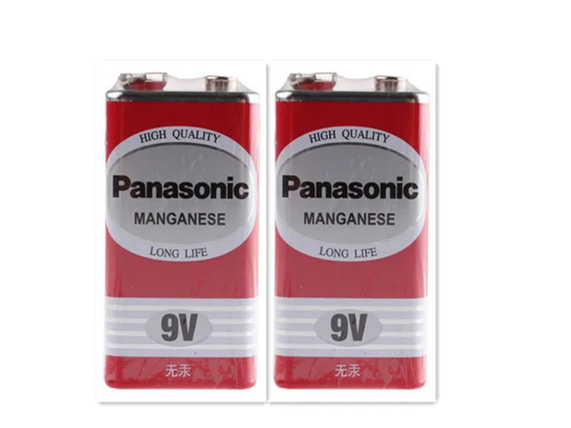 2 шт. 100% оригинал Panasonic Greencell PP3 6F22 6LR61 MN1604 9 В блок сверхмощный аккумулятор |