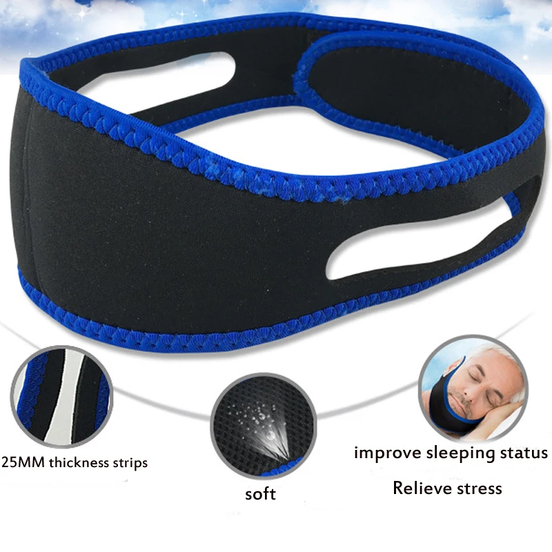 Полоска для храпа ремень дыхания и коррекции подбородка профессиональный бандаж