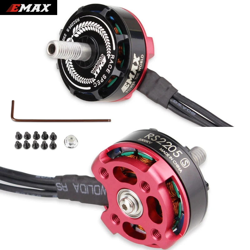 4 компл./лот Оригинал EMAX RS2205S 2300KV гоночный двигатель 3 4S для DIY Мини Дрон QAVR250