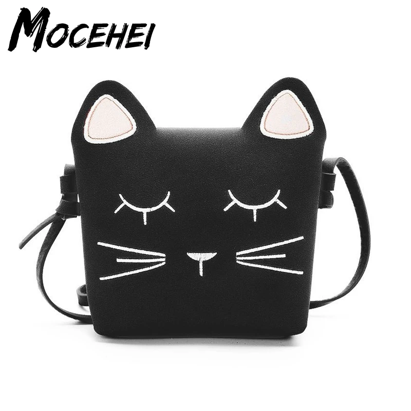Детская сумочка кошка милые из искусственной кожи детская модная разноцветная