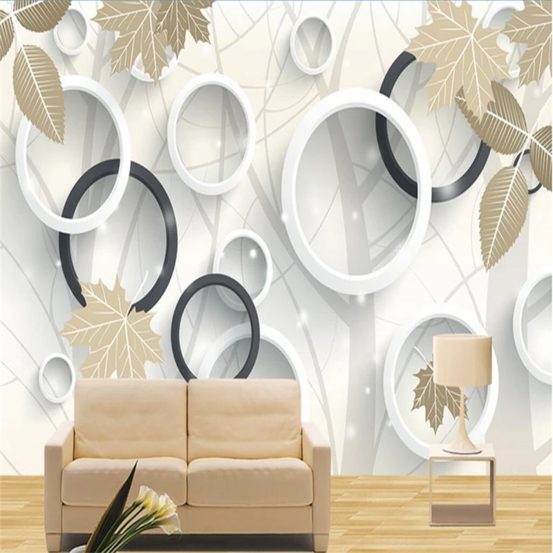 Пользовательские фото фрески настенные наклейки Эстетическая мечта лес 3D ТВ фон