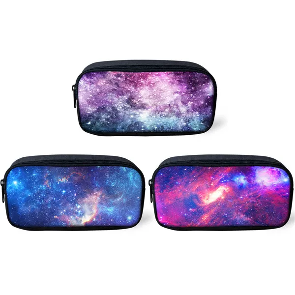 ALG0045 Thikin 3PS Galaxy школьные пеналы для подростков ручка сумка для джинсовый пенал девочек макияж хранения сумки ручка кошельки для детей - Цвет: ALG0045
