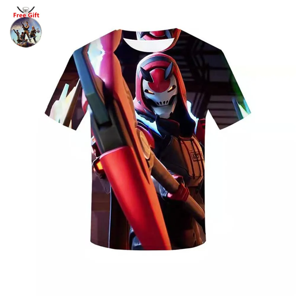 Зеленый Kids Summer T Shirts Battle Royale Beach Short Pants Men T-shirt Game Season 9 Women Tee Black Knight Cosplay Costume Teenagers - Цвет: Зеленый