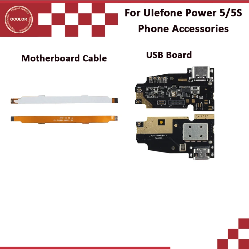 Ocolor для Ulefone Power 5S USB разъем зарядная плата Материнская кабель 5 | Мобильные