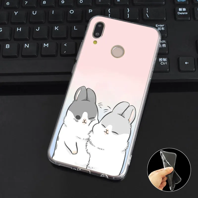 DREAMFOX M330 модный Мягкий ТПУ силиконовый чехол с кроликом для huawei Honor 6A 6C 7X9 10 P20 P30 Lite
