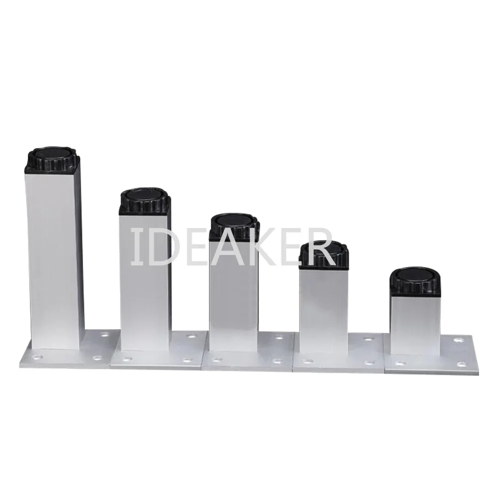 1PCS Aluminum Alloy Furniture Leg Adjustable Silver Circular Cabinet Sofa Feet | Мебель