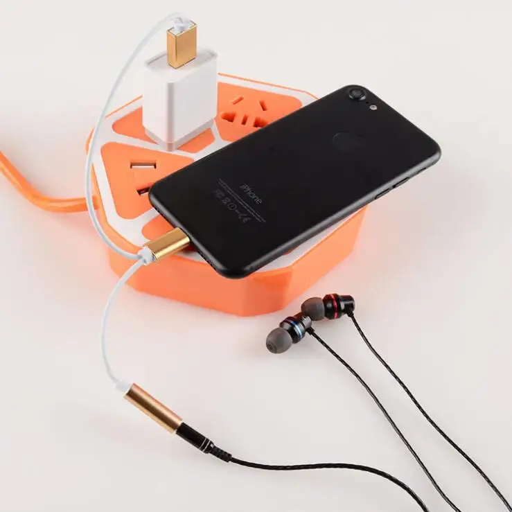 SUOZUN USB освещения аудио кабель зарядного устройства и музыки 2 в 1 до 3 5 мм jack