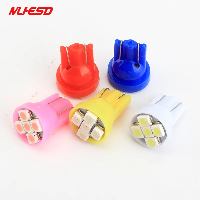 100 шт./лот T10 168 192 W5W белый 5SMD 5 SMD 3528 Светодиодные Автомобильные купольные лампы