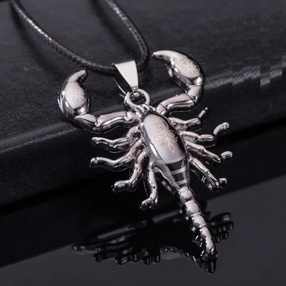 Цепочка с подвеской в виде скорпиона из нержавеющей стали