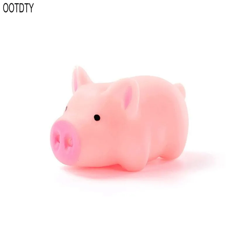 OOTDTY Kawaii Розовая Свинья животные сжимающая игрушка детская Ванна игрушка звонок в спальню розыгрыши детский подарок