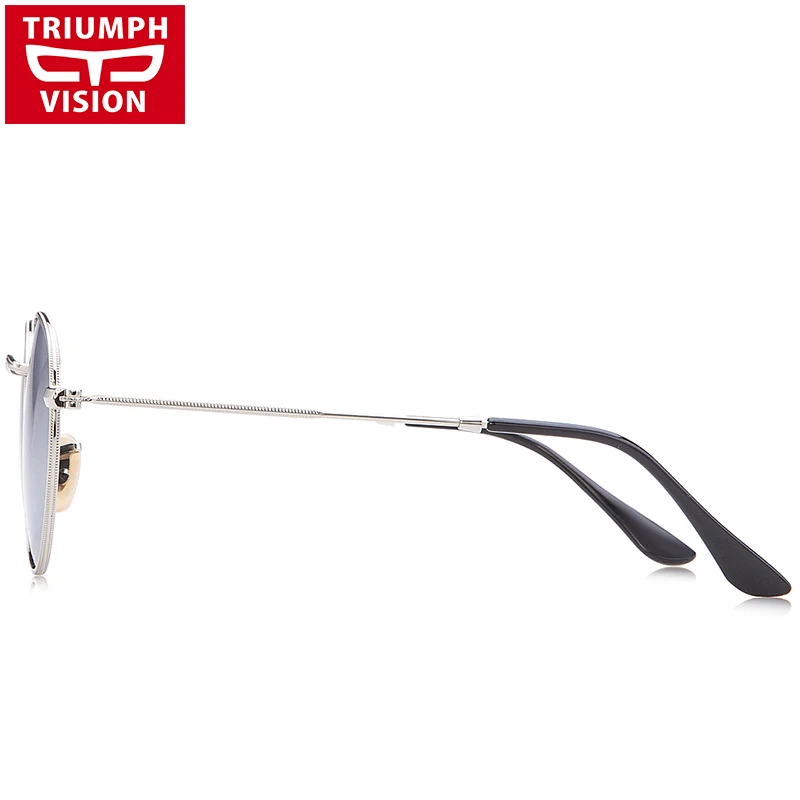 Солнцезащитные очки TRIUMPH VISION женские Поляризованные круглые Ретро стиль|rimless