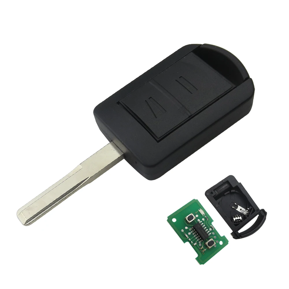 HU43 OkeyTech дистанционный ключ 433 МГц ID40 чип HU100 HU43 HU46 YM28 2 для Opel Agila Meriva B Astra G H Corsa C D Combo Tigra B Vectra C - Количество кнопок: HU43