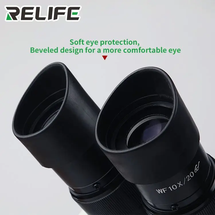 RELIFE RL-M2 7-45 раз HD бинокль стерео микроскоп осмотр PCB ремонт Microscopio 144 светодиодный источник света ремонт инструментов