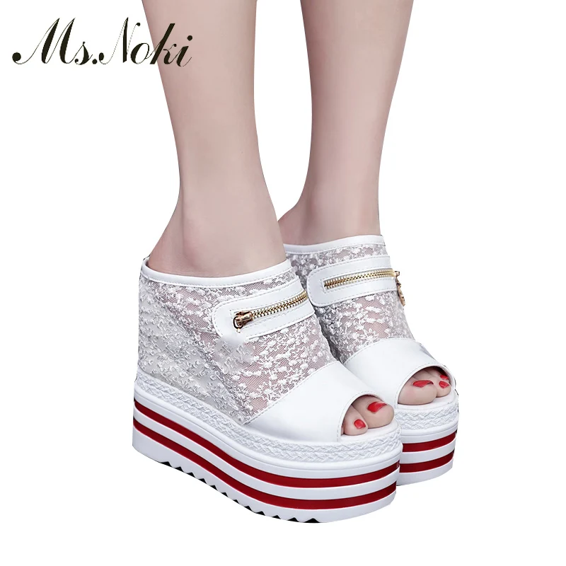 14 см ультра Босоножки на высоких каблуках 2018 женские летнии шлепанцы платформе