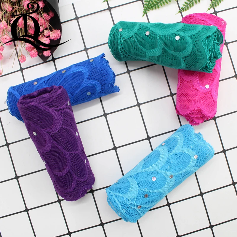 

Free shipping 5yards/lot 18cm mix 10 colour Springy elastic Lace Fabric Trim Ribbon Garment Accessories for wedding 875