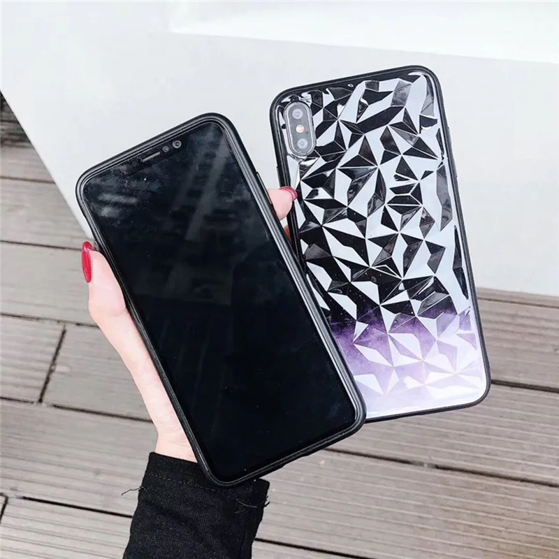 COPEONE Мягкие TPU чехол для iPhone 7 Plus 6 6s в форме ромба телефон случаях iphone 8 X XR XSMAX