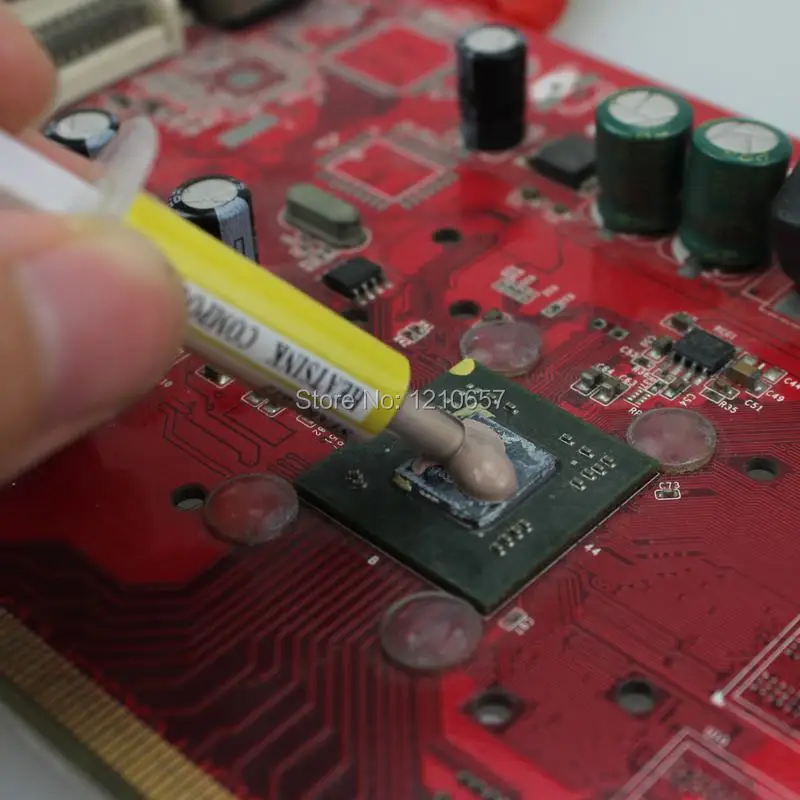10 шт. в партии Золотая компьютерная CPU vga карта мини Тепловая паста смазка Heaksink