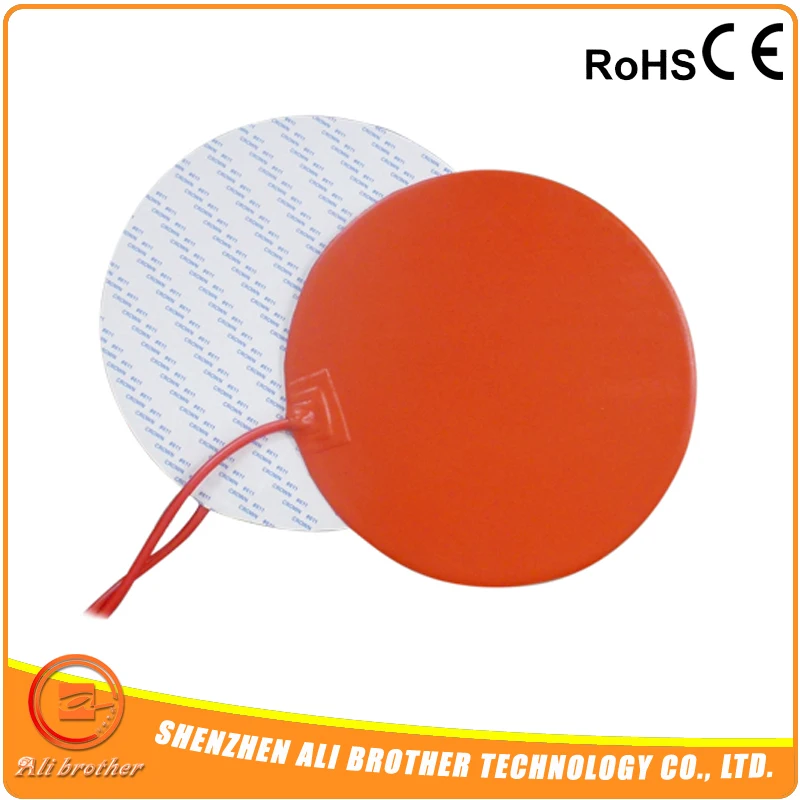 Гибкий силиконовый плоский нагревательный элемент круглый 200 мм Вт 12 В|element| |