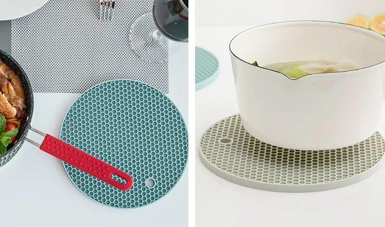 XSilicone Coaster cupдвусторонняя сотовая круглая подставка коврик теплоизолированная чаша коврик Домашний Декор Настольный экологически чистый
