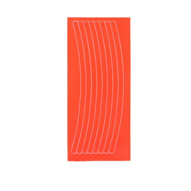 1PCS Orange Обод колеса велосипеда отражательные переводные наклейки протектор безопасности MTB отражатель - Цвет: 1PCS Orange