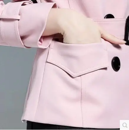 XS-4XL New Women clothing fashion Collect waist sexy ladies trench coat spring Short payment outerwear plus size | Женская одежда
