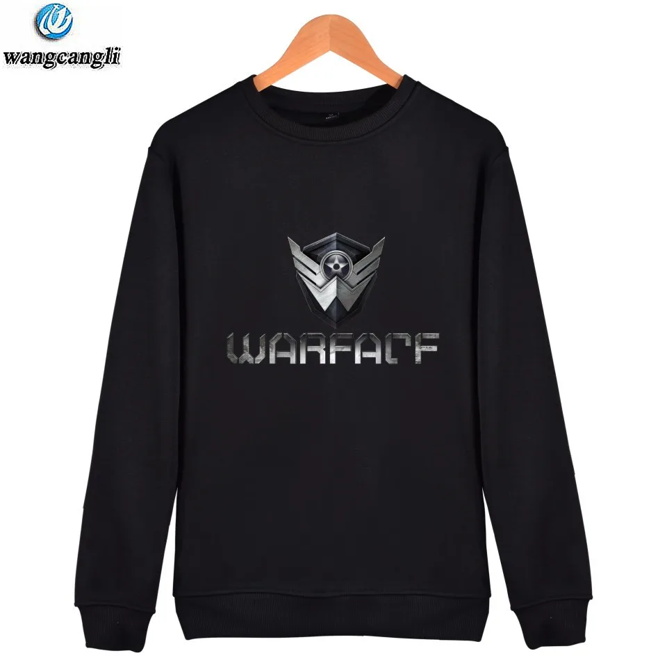 Худи с длинным рукавом и надписью WARFACE|Мужские толстовки свитшоты| |