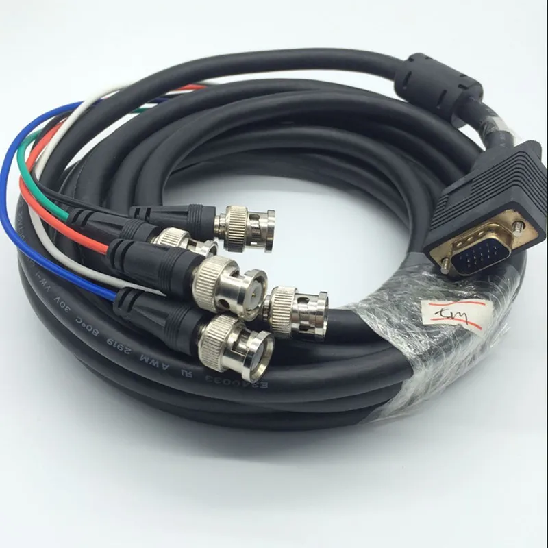 VGA до 5BNC RGB HV большой экран видео адаптер кабель 1 5 м 3 м|Кабели VGA| |