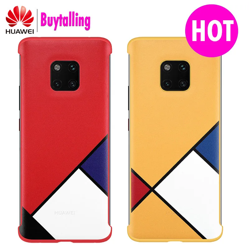 Оригинальный официальный huawei Коврики 20 pro pc чехол Абстрактные Темы оболочка с