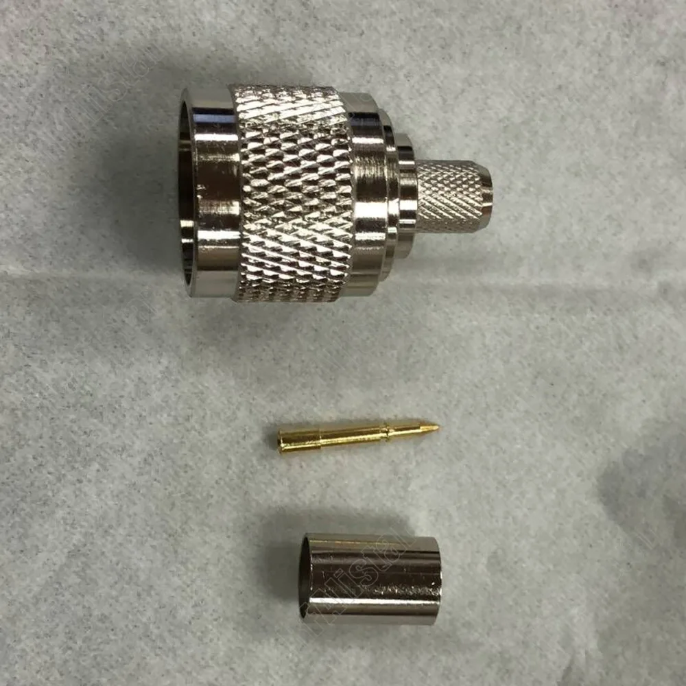 30 шт. N штекер RG5 RG6 5D-FB LMR300 RF прямой коаксиальный разъем из латуни и никеля |