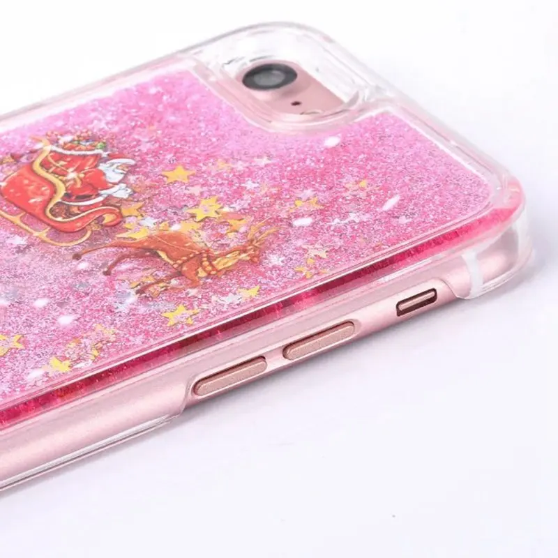 Festival Gifts Cases for Apple Phone Christmas Style Quicksand TPU Cover iPhone 5 5S SE X XS Max Xr 6 6S 7 8Plus Accessories |