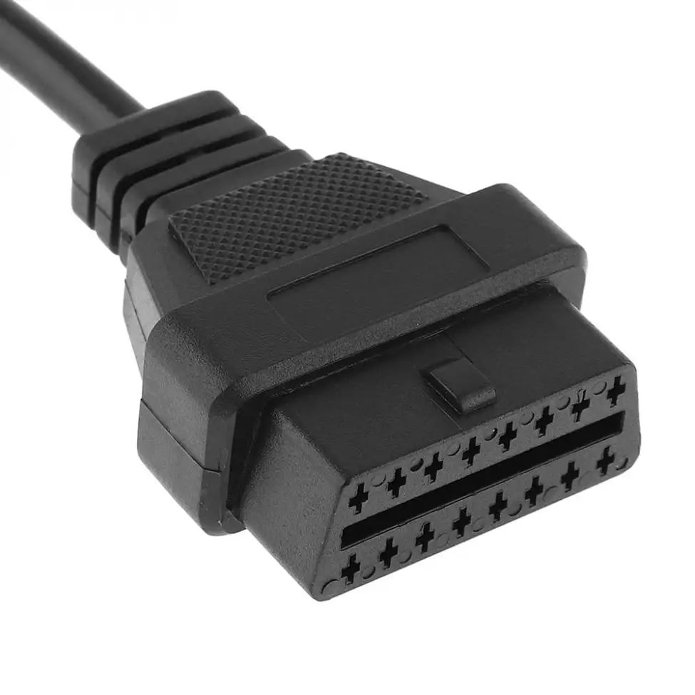 20 см пластиковый OBD-II разъем 20 Pin мужской на 16 женских с кабелем-удлинителем 8 см для Kia 20 Pin.