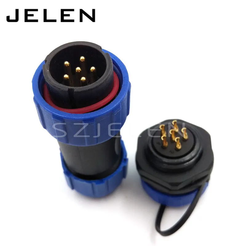 SP21 ip68 наружный мужской женский сварочный водонепроницаемый СОЕДИНИТЕЛЬ 6 pin +