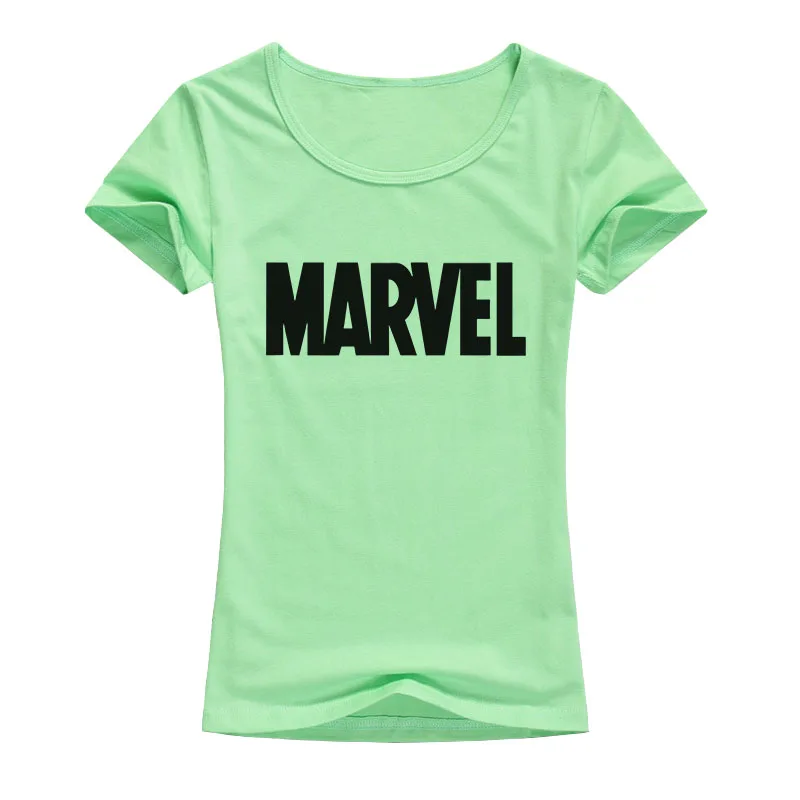 Брендовая футболка Marvel женские топы футболки наивысшего качества эластичная