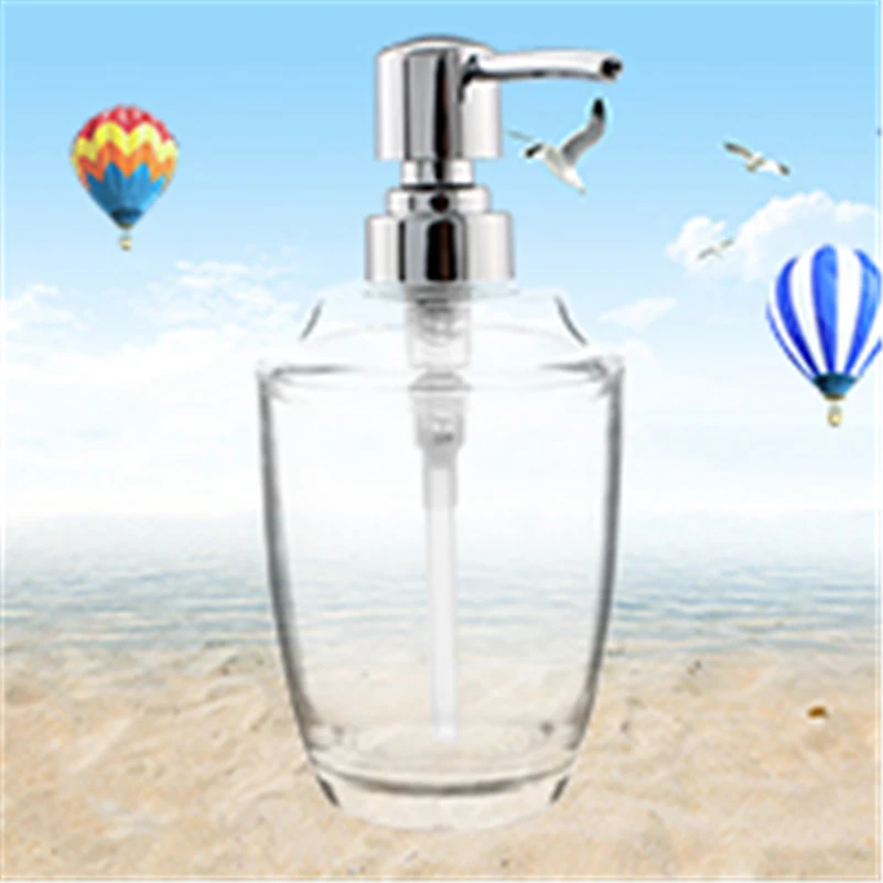Прозрачный акриловый мыльный лосьон насос дозатора жидкости бутылка для мытья