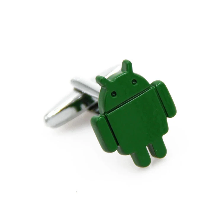 Бесплатная доставка Новое поступление мужские Запонки Новинка Android