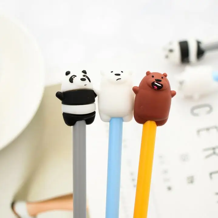 3 шт./лот корейские Канцтовары милые кавайные ручки Мультяшные животные ручка