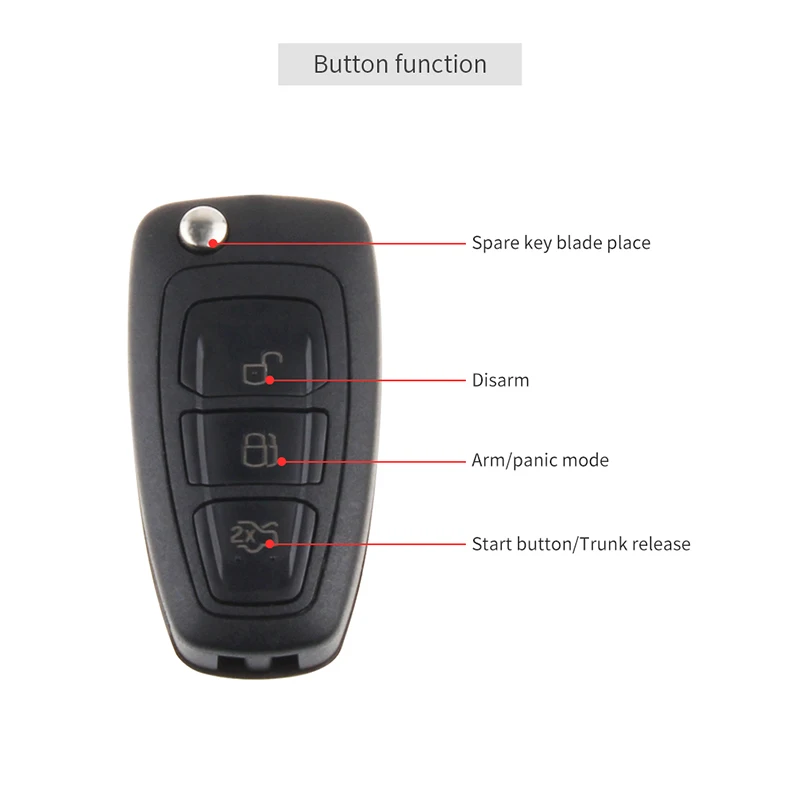 EASYGUARD passive keyless entry car alarm Rolling code remote engine start stop push button password shock | Автомобили и