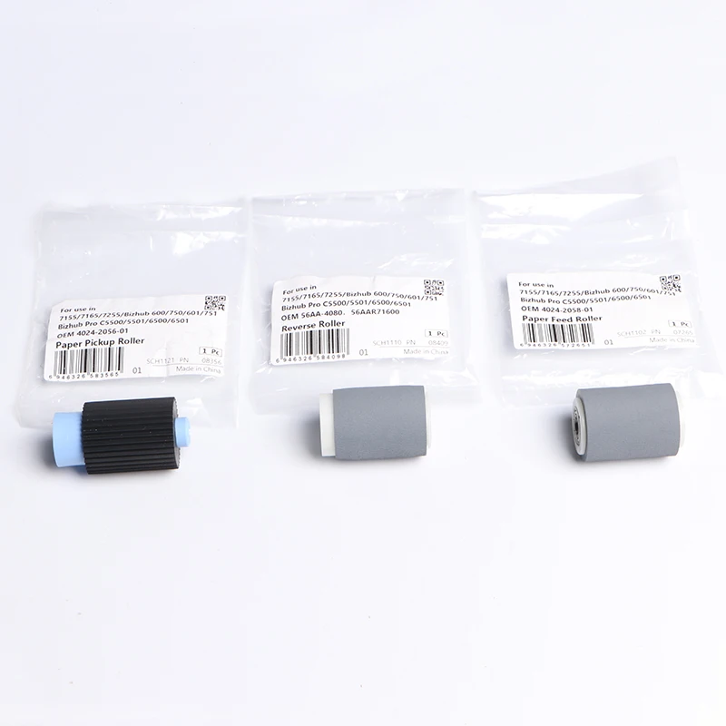 3X/Set Paper Pickup /Reverse /Feed Roller for Konica Minolta C5500 C5501 C6500 C6501 C6500P C6501P |