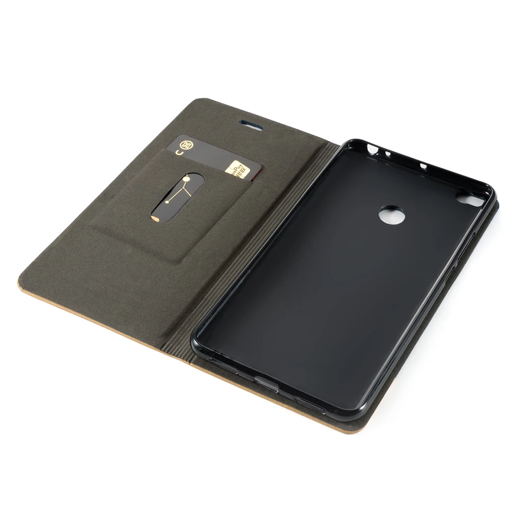 Флип-чехол из искусственной кожи для Xiaomi Mi Max 2, чехол для телефона, чехол для Xiaomi Mi Max, деловой Кошелек, Чехол-книжка, мягкий силиконовый чехол из ТПУ