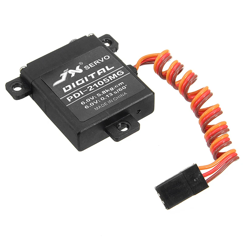 JX PDI 2105MG 6V 5 8 Кг металлическая Шестерни цифровой плоский сервопривод крыла