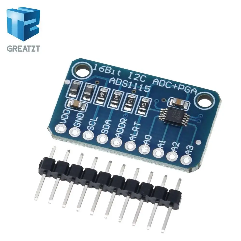 1 шт. 16 бит I2C ADS1115 модуль АЦП 4 канала с Pro усиления для Arduino RPI